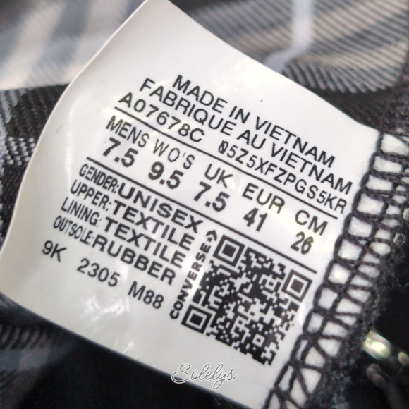 Converse Chuck 70 Plus Hi Punk Black Egret Distressed Platform Sneaker Women 9.5 - Picture 6 of 10